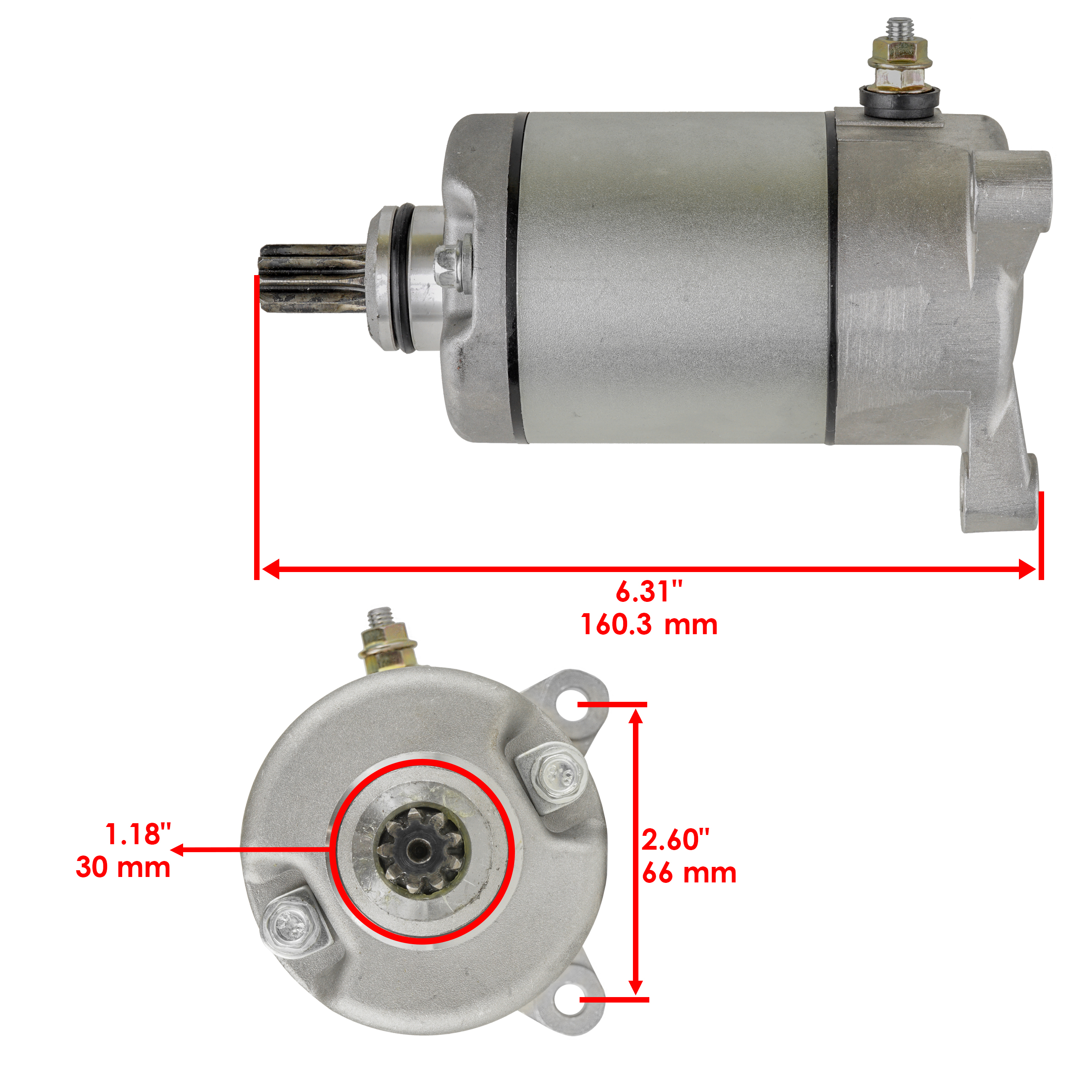 Starter & Relay Solenoid for Polaris Sportsman 500 HO 2001 2003